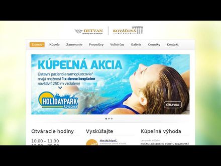 www.kupelekovacova.sk