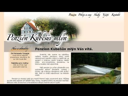 www.penzion-kubesuvmlyn.cz