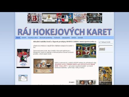 www.rajhokejovychkaret.cz