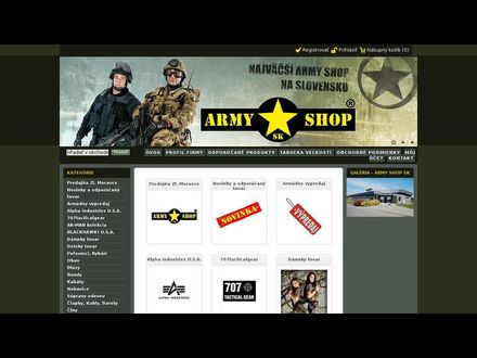 www.armyshop.sk