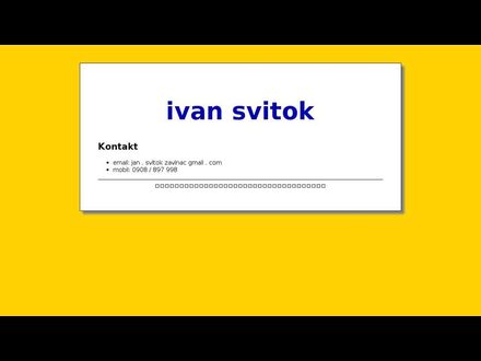 www.ivansvitok.sk