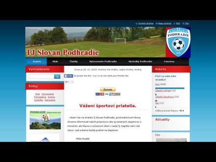 www.tjslovanpodhradie.sk