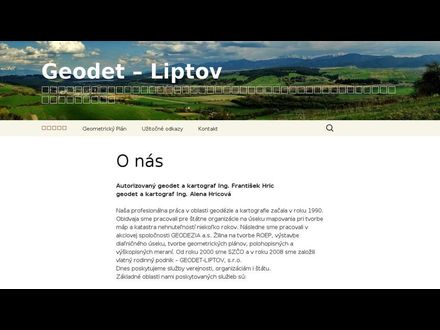 www.geodetliptov.sk
