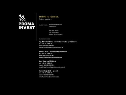 www.promainvest.sk
