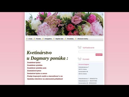 www.kvetinarstvodagmar.webnode.sk