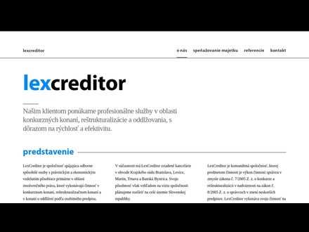 www.lexcreditor.sk
