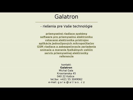 www.galatron.sk