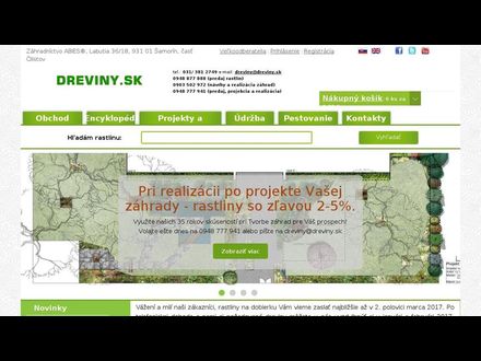 www.dreviny.sk