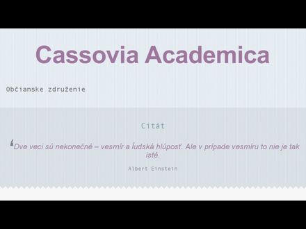 www.cassovia.academica.mstranky.sk