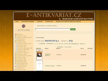 www.e-antikvariat.cz