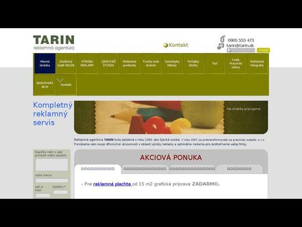 www.tarin.sk
