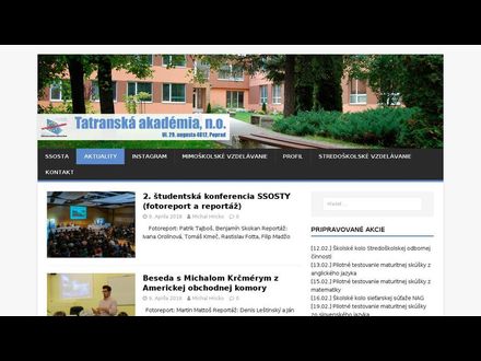 www.tatranskaakademia.sk