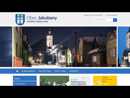 www.jakubany.sk