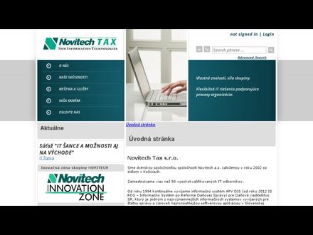 www.tax.novitech.sk