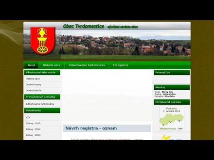 www.obec-tvrdomestice.sk