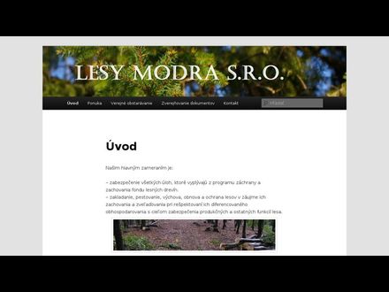 www.lesymodra.sk