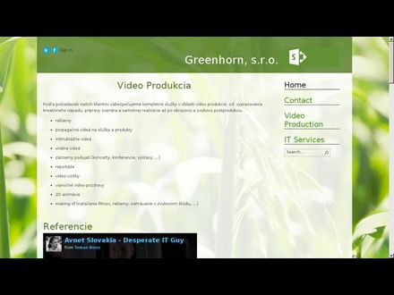 www.greenhorn.sk