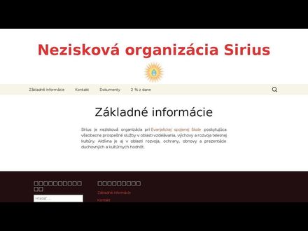 www.siriusno.sk