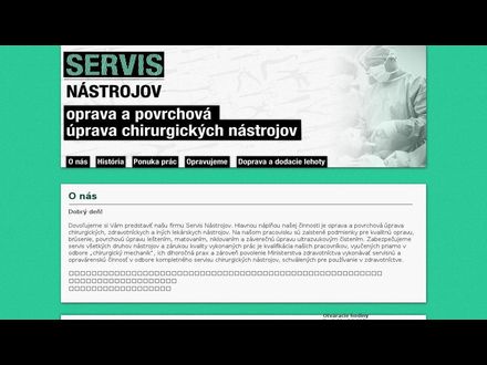 www.servisnastrojov.sk