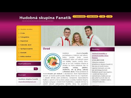 www.hudobnaskupinafanatik.webnode.sk