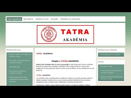 www.tatraakademia.sk