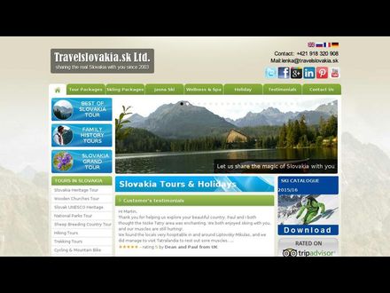 www.travelslovakia.sk
