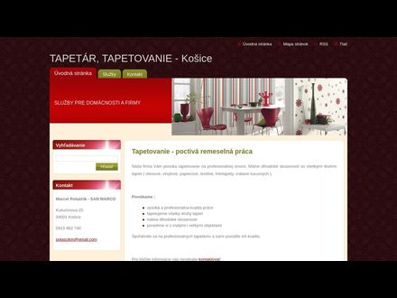 www.tapetar-tapetovanie-kosice.sk