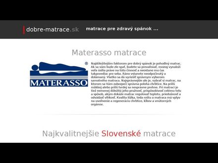 www.dobre-matrace.sk