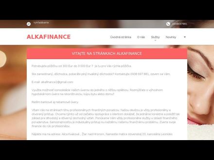 www.alkafinance.sk