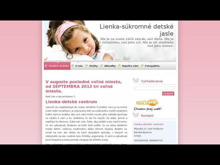 www.lienka-detskecentrum.webnode.sk