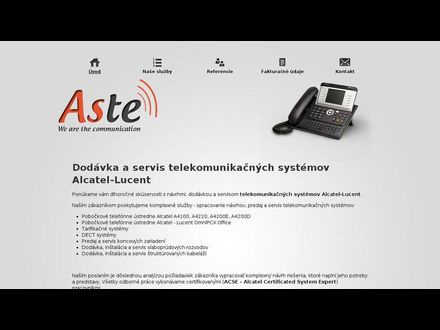 www.aste.sk