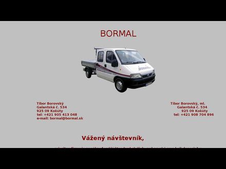 www.bormal.sk