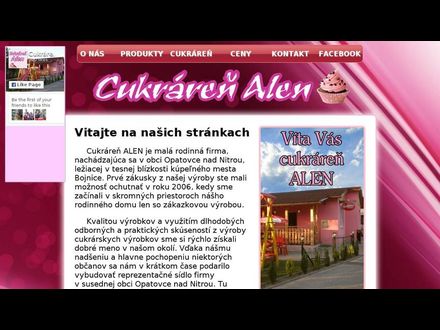 www.cukraren-alen.sk