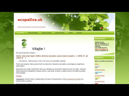 www.ecopaliva.sk