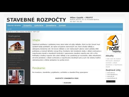 www.profit-rozpocty.sk