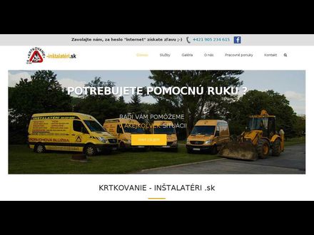 www.krtkovanie-instalateri.sk