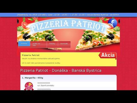 www.pizzeriapatriot.sk