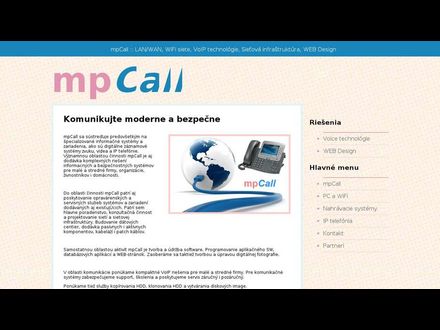 www.mpcall.sk