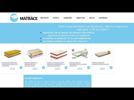 www.matrace-lacne.sk